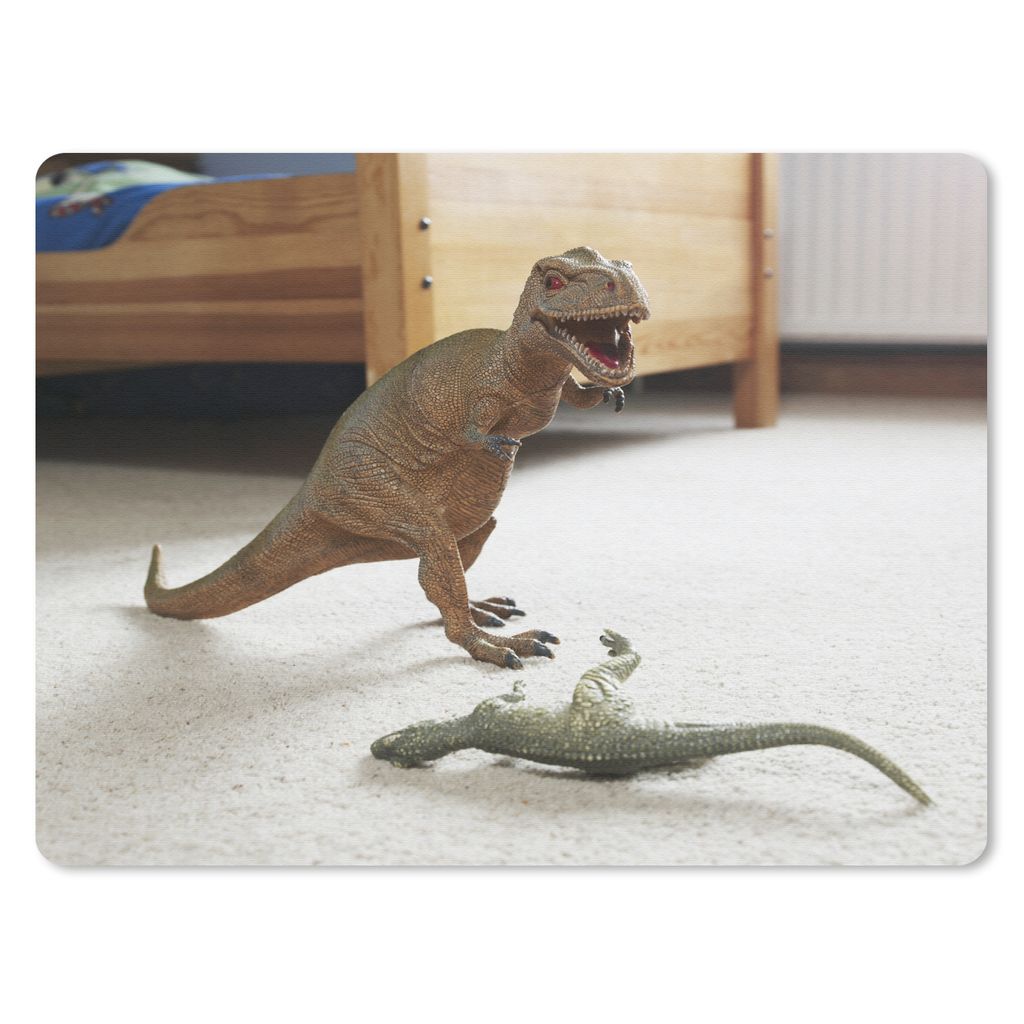 MuchoWow Mauspad Mousepad Dinosaurier - Spielzeug - Bett 23x19 cm - Mousepads - Maus Mat - Pad - Mausunterlage - Schreibtischunterlage - Mauspad