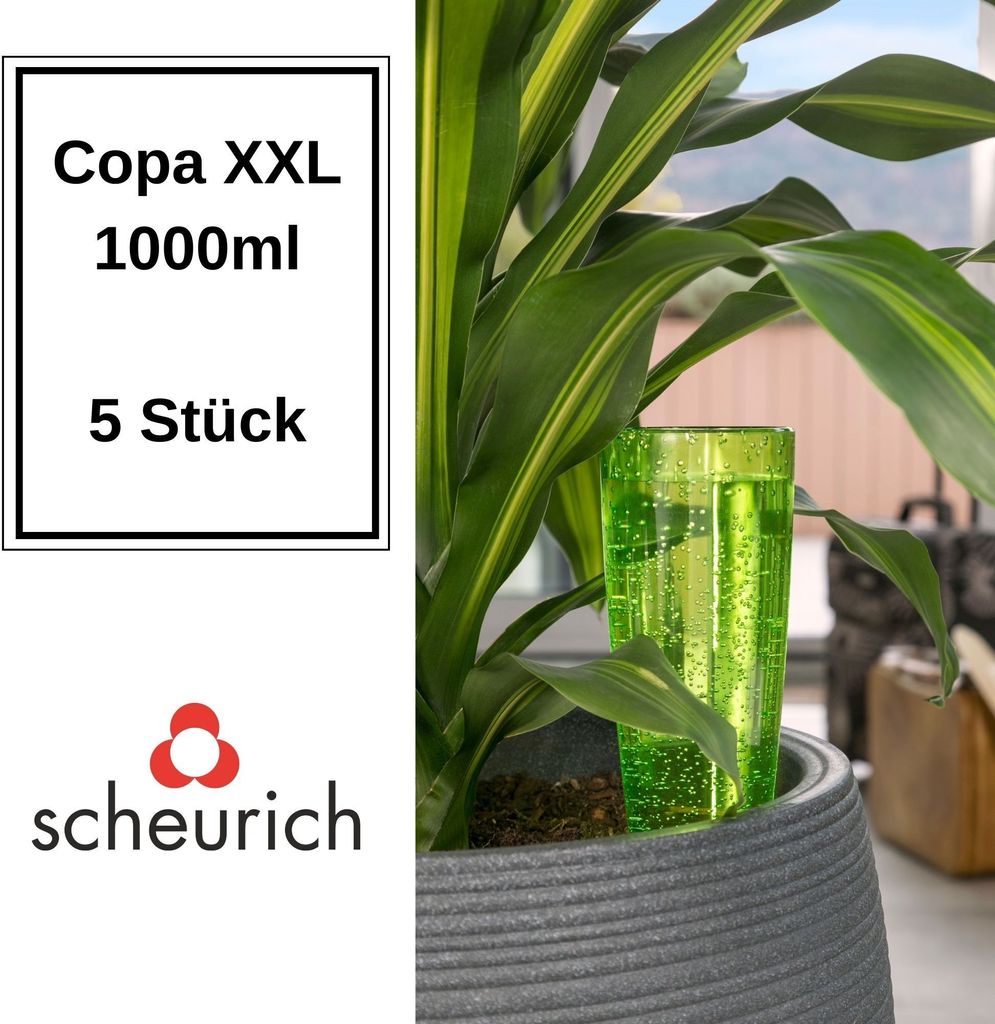 Scheurich Wasserspender Copa XXL | 5x Grün | 1000 ml Produktbild 