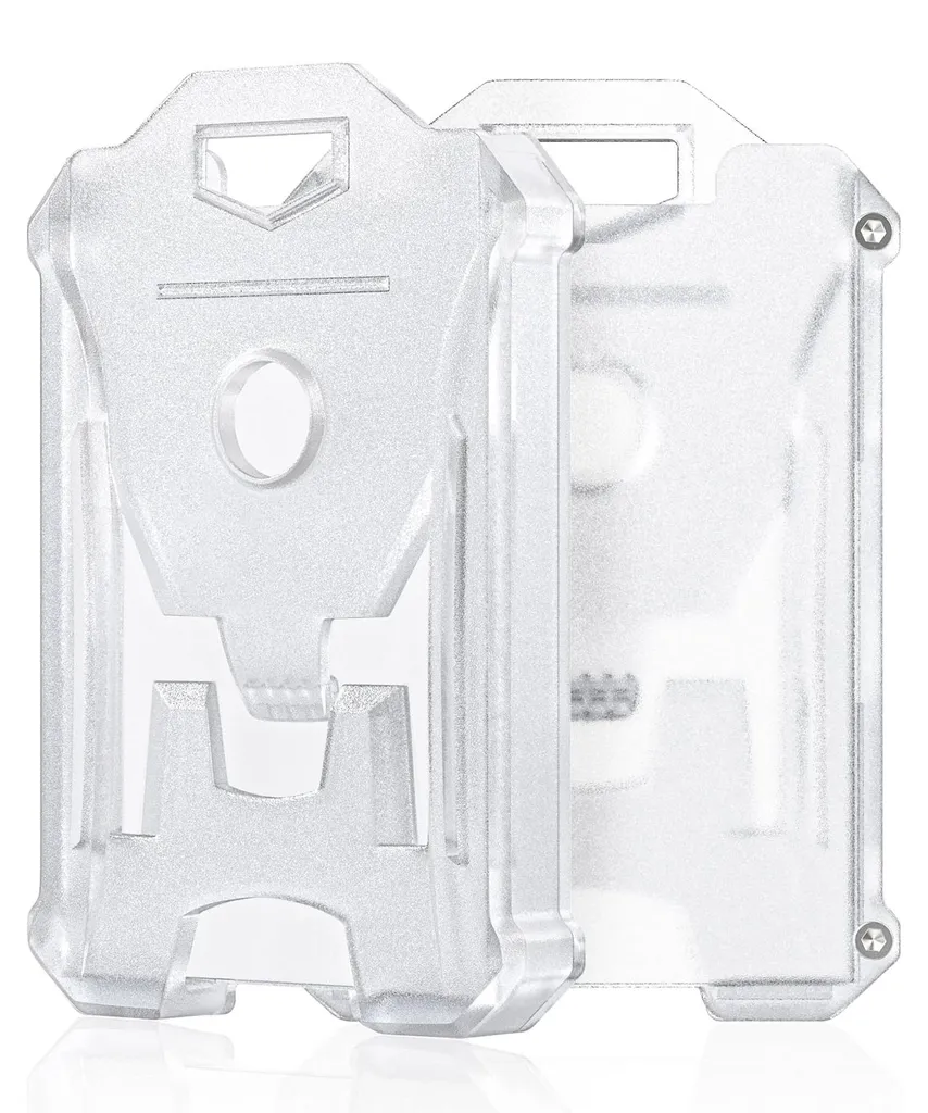 Porte-badge pour carte de transport et bureau avec clip de fixation