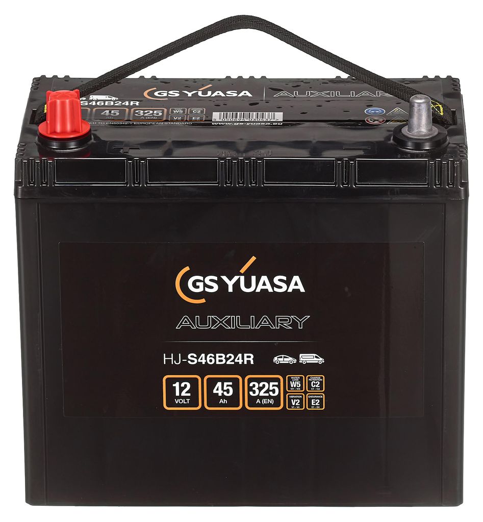 Batteria ausiliaria YUASA 12V 45Ah 325A/EN B24 Batteria Immagine del prodotto 