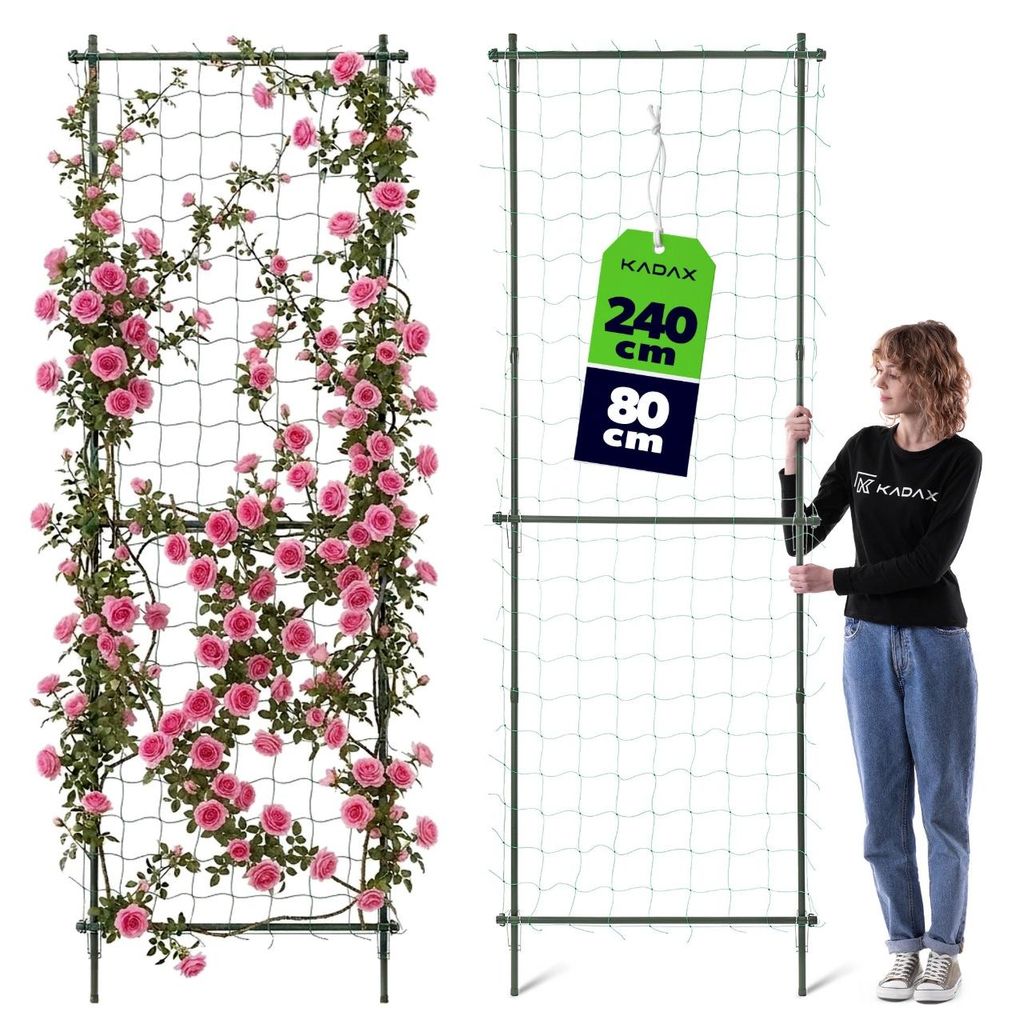 Treillis KADAX 80 x 240 cm, treillis pour rosiers en métal Image du produit 