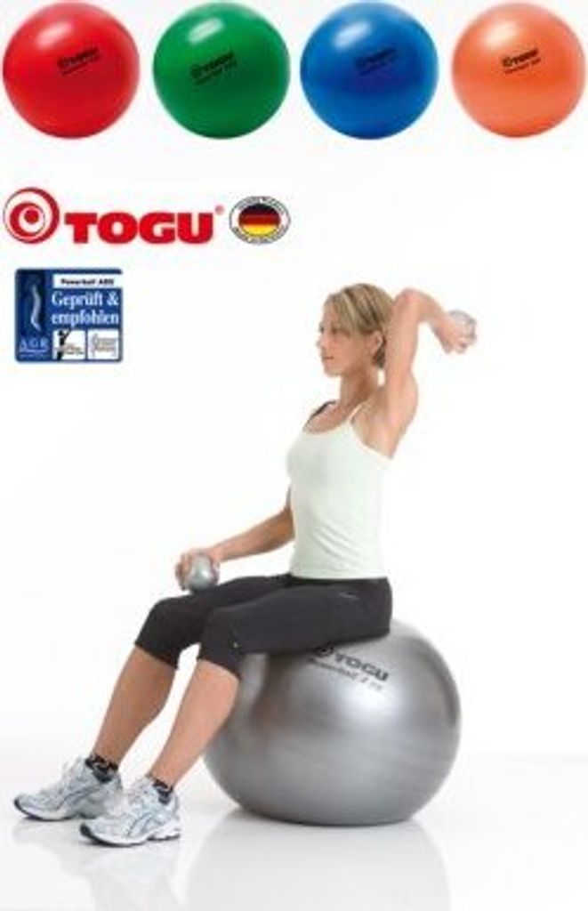 ABS-Power-Gymnastikball i.Ktn.,65cm terra(TOGU),