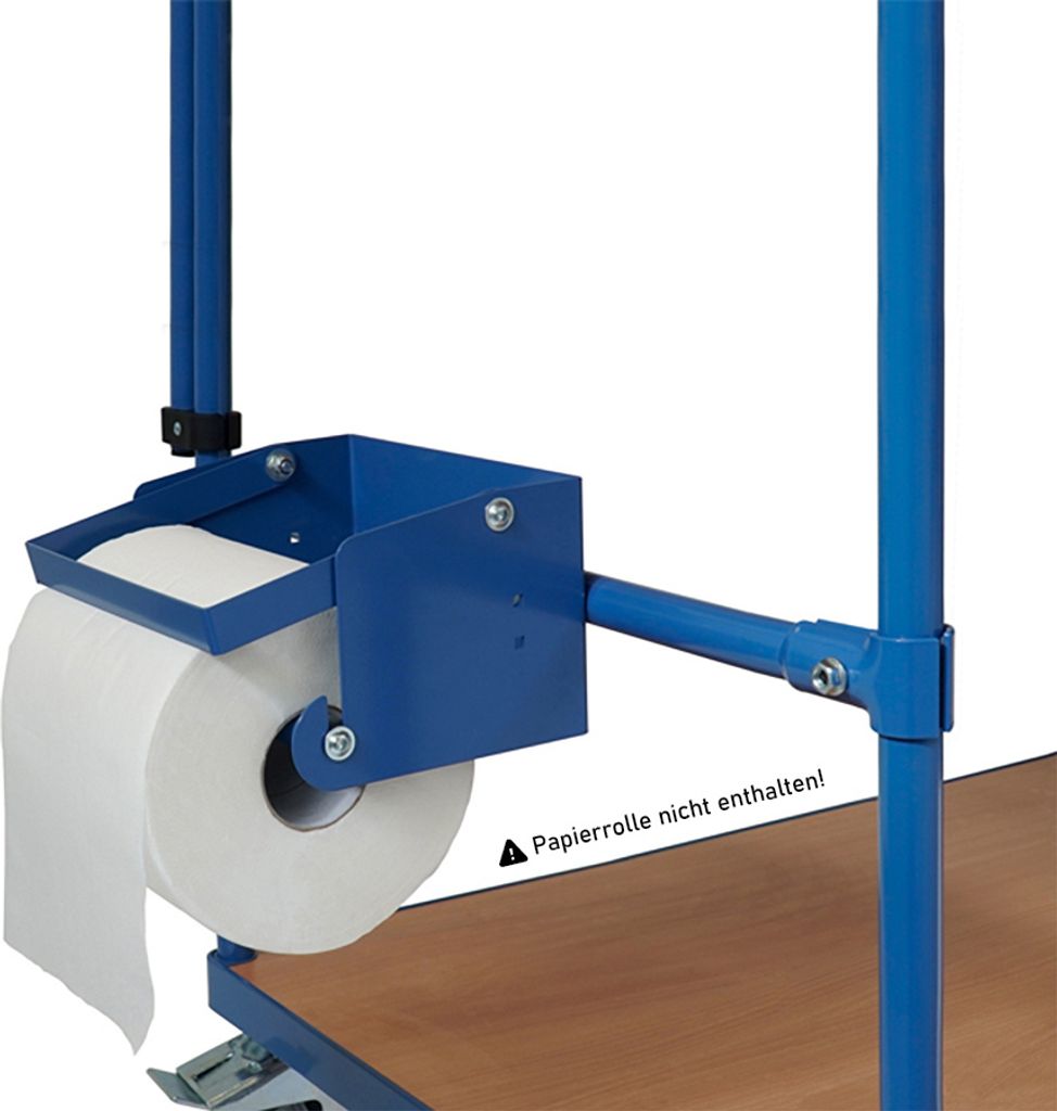 Fetra Zubehör Papierrollenhalter + Anbausatz Tischwagen 500 mm breit, 1396/4820 1396-4820