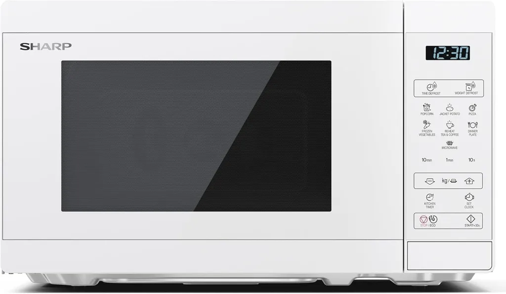 Sharp Micro-ondes YC-MS02E-C Blanc de 20 Litres avec Puissance 800W