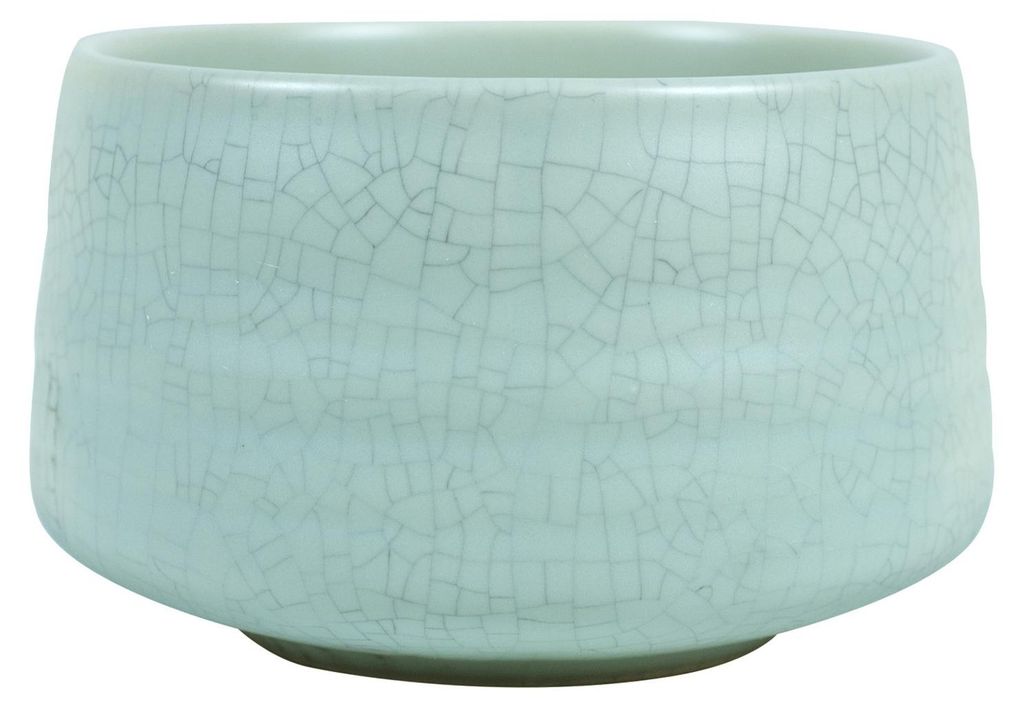Cebador - Matcha Schale Kiretsu 450ml Helle Blau Keramik - Stabil Zum Aufschlagen Mit Chasen - Traditionelle Teeschale
