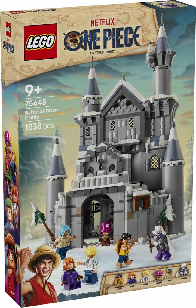 LEGO ONE PIECE: Duel in het Kasteel van Drum - Modelbouwset Productafbeelding 