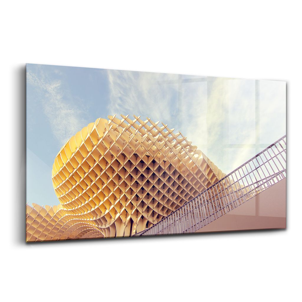 Glasmalerei - dekorative Malerei - moderne Malerei - 140x70 - Sevil Point in Sevilla