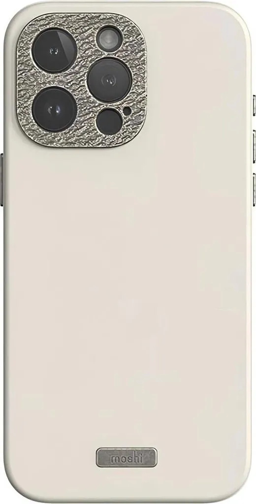 Moshi Napa iPhone 15 Pro Max: Custodia Vintage Bianco Zabaione MagSafe