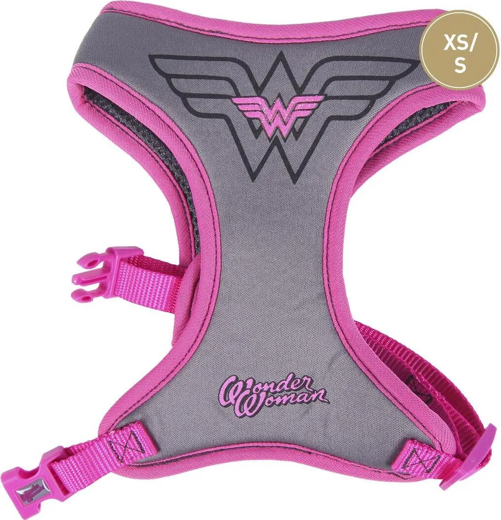 Baudrier pour petit chien Wonder Woman XS-S Accessoire de Promenade DC