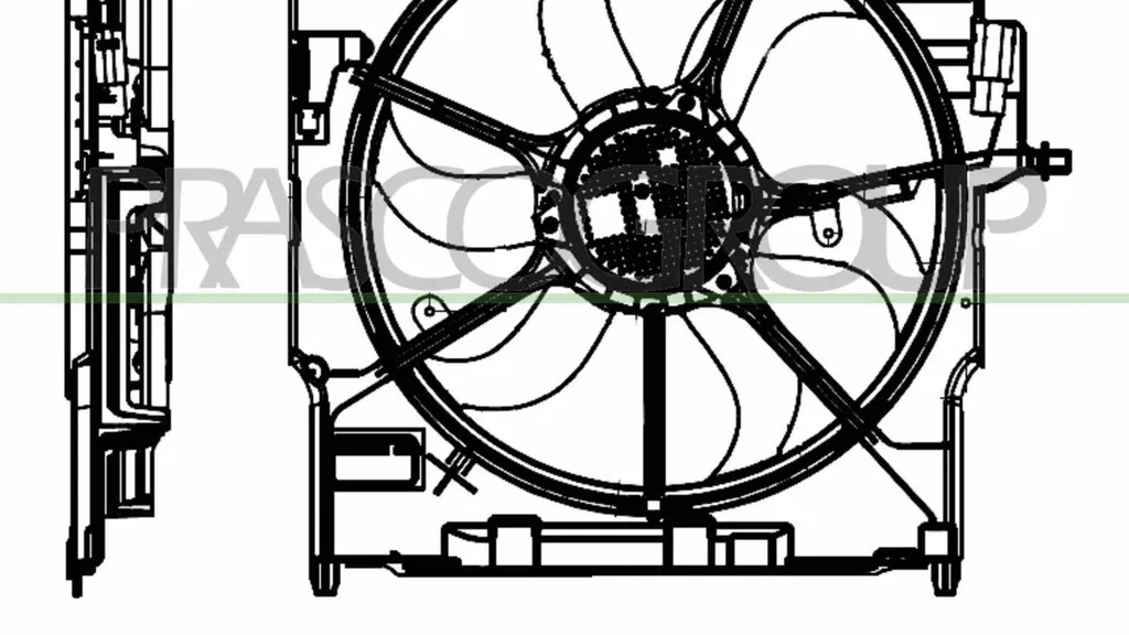 Réparer la surchauffe BMW X5 E70 avec le Ventilateur Moteur BM824F001