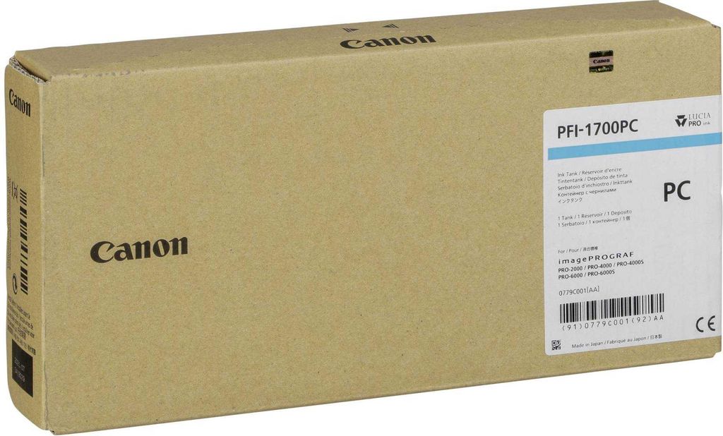 Canon PFI-1700 Tinte Foto cyan 700 ml Produktbild 