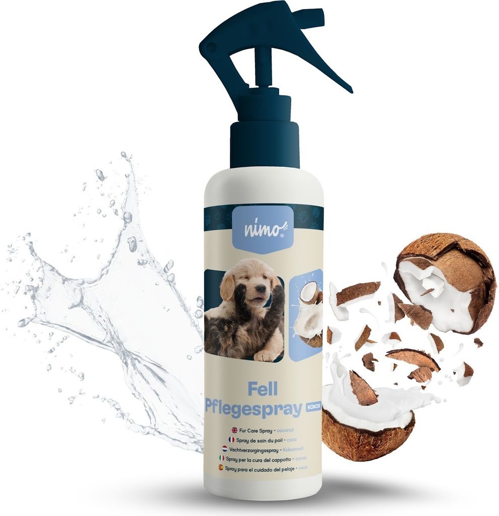 nimo® Fell Pflegespray Kokos | für Hunde, Katzen & Produktbild 