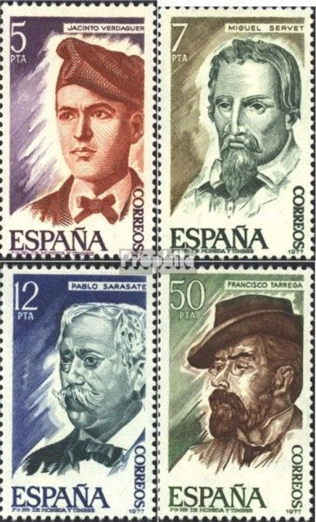 Briefmarken Spanien 1977 Mi 2284-2287 (kompl.Ausg.) Produktbild 