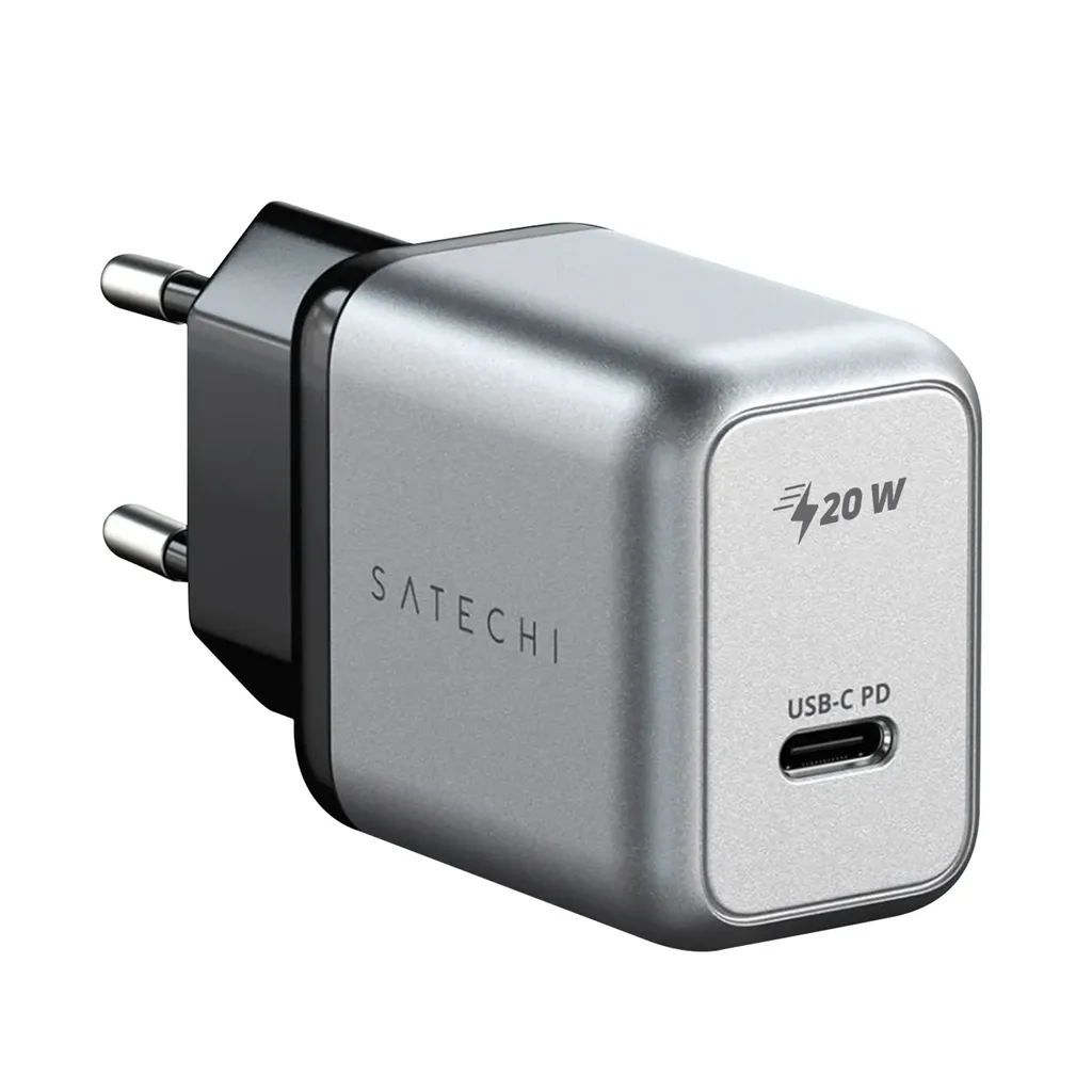 Chargeur secteur USB-C Satechi 20W - Idéal pour charger iPhone et iPad