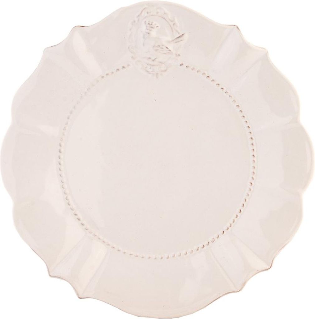 Clayre & Eef Assiette à déjeuner Ø 21 cm Blanc Céramique Image du produit 