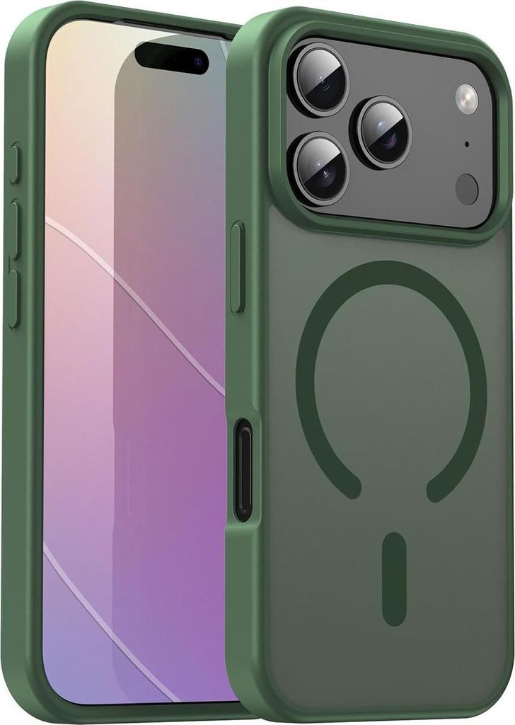Mobigear Shockproof iPhone 17 Pro MagSafe Hülle Hardcase Backcover - Olive Green