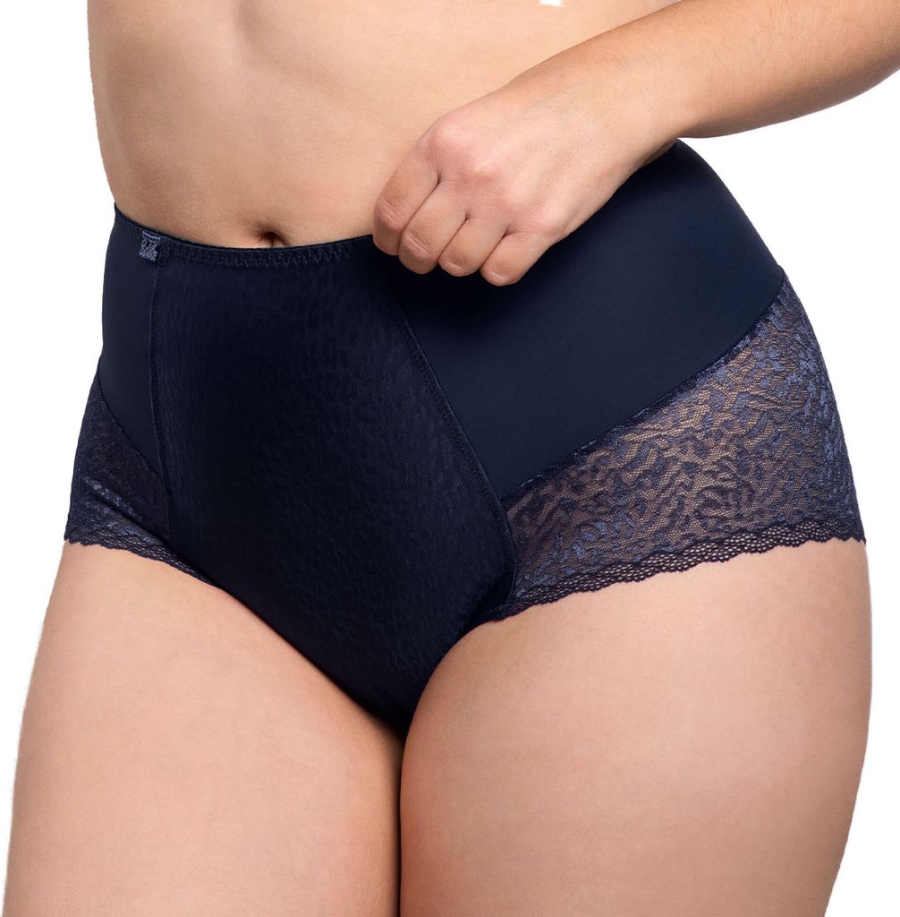 Ulla Lynn Taillen Slip Mit Shape Effekt vorn, Spitze mit dezentem Animal-Muster, Glatte Verarbeitung