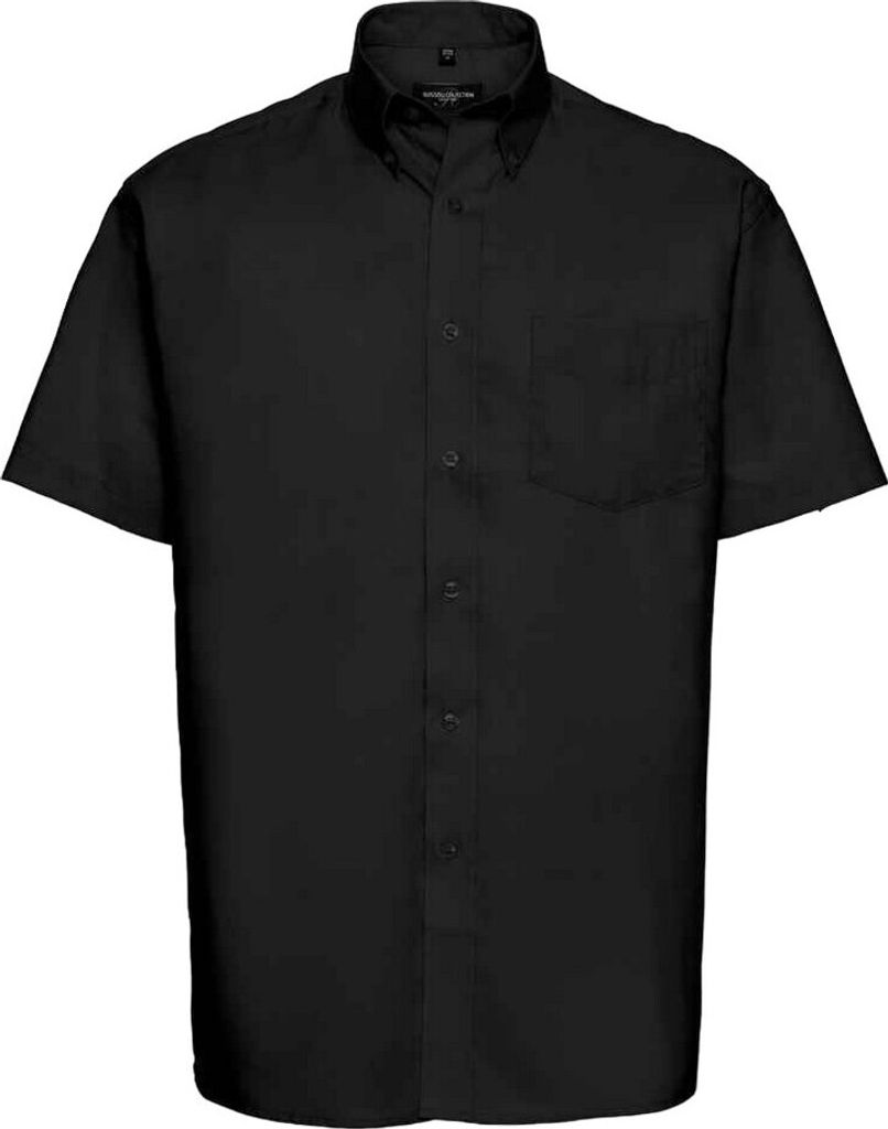 Russell Collection - "Oxford" Formelles Hemd für Herren RW7843 (S) (Schwarz)