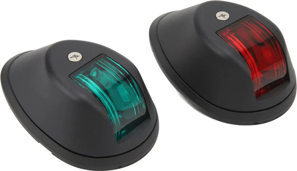 Kit feux de navigation LED étanches 12V pour bateau noir basse conso