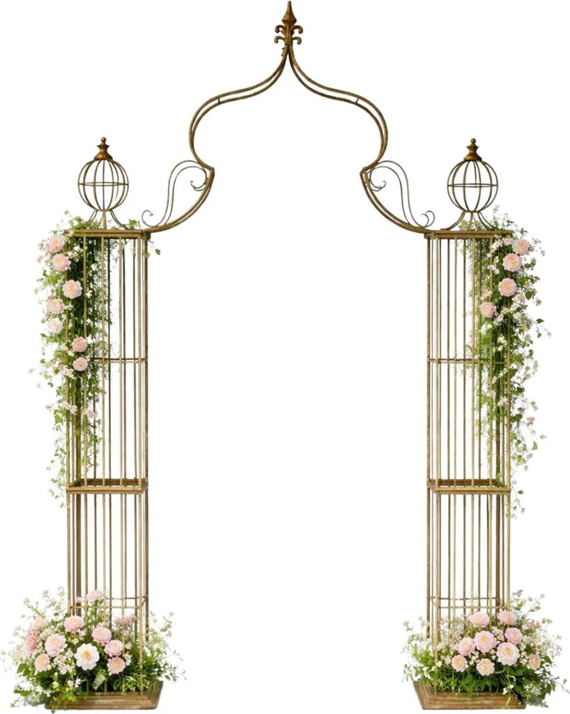Arche de roses métal grande largeur 172 cm - Tuteur design DanDiBo 93969