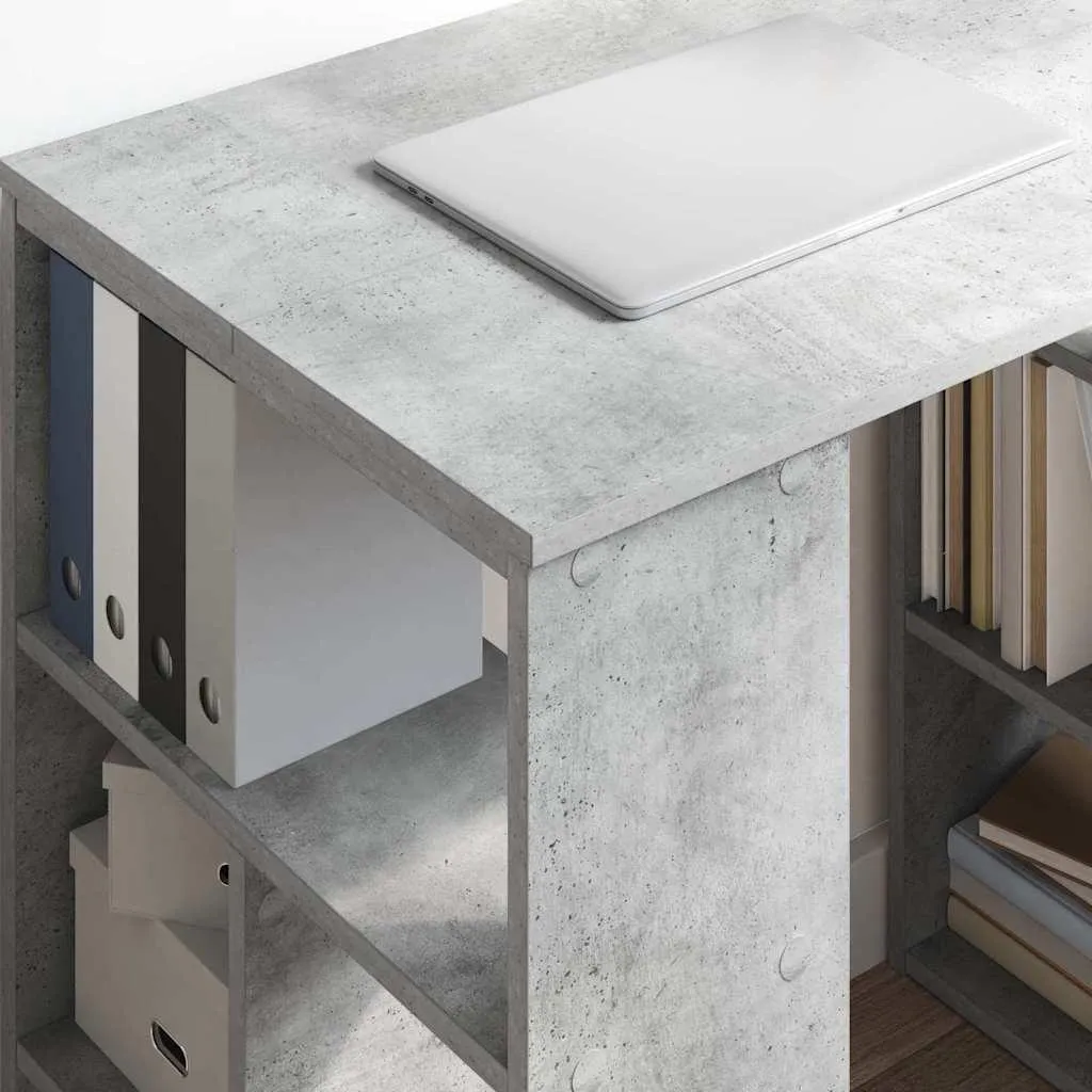 Scrivania Grigio Cemento Maison Exclusive 90x50x75 cm | Offerta Online - 4
