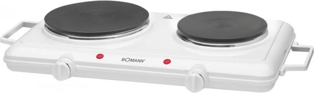 Bomann DKP 5028 Plaque de Cuisson Électrique Double 2500W Blanche