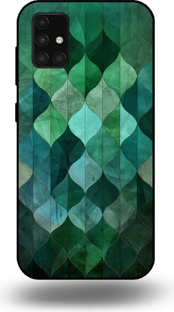 Custodia Samsung A71 4G Design Foglie Verdi - Accessorio Trendy TPU