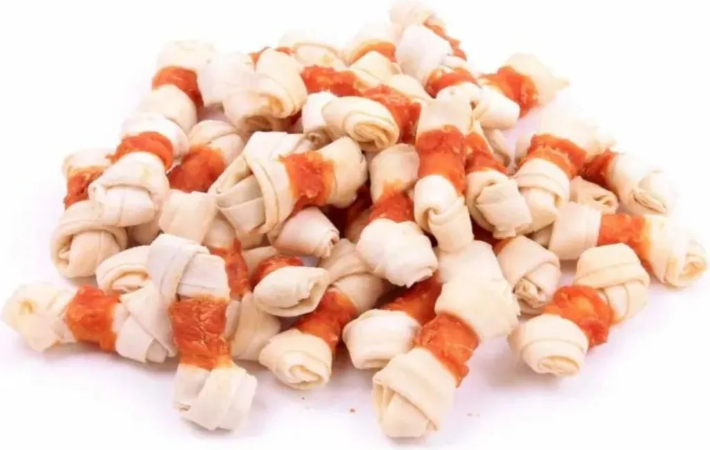 Os pour chien pour occuper et récompenser, poulet et calcium 500g