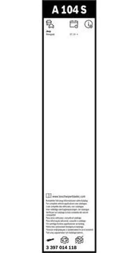Bosch 3 397 014 118 Balai d'essuie-glace OE 52028679 pour Renegade