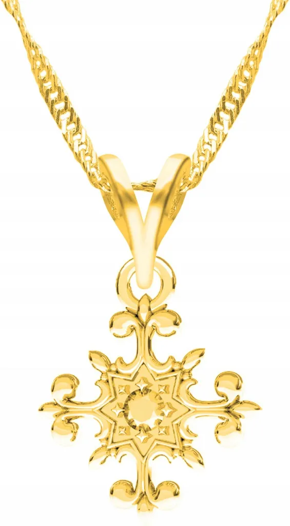 Collana Croce Placcata Oro 585 | Miglior Rapporto Qualità-Prezzo