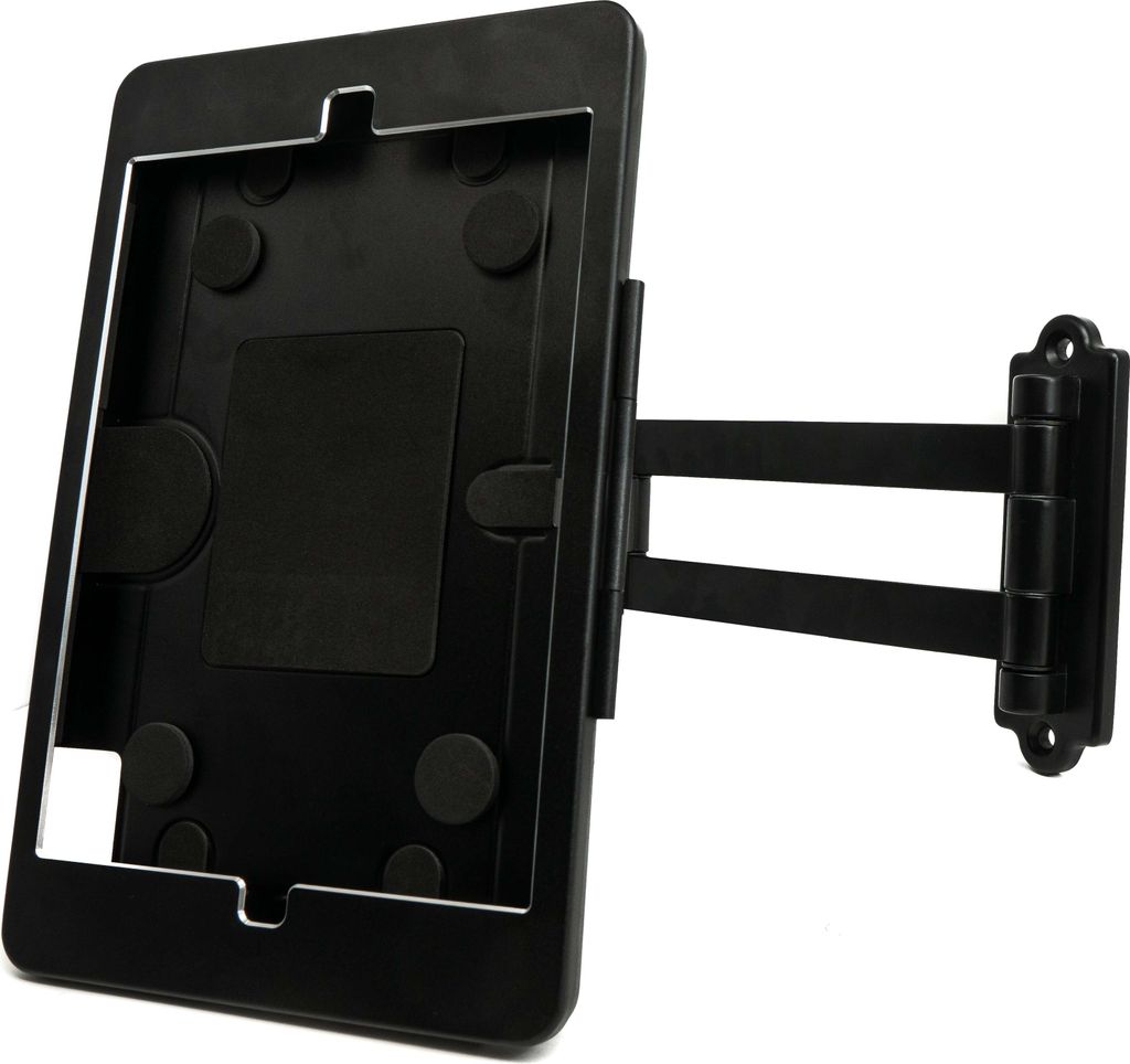Wand Haltererung abschließbar flexibel 360° für iPad Mini 1 2 3 4 5 in Schwarz