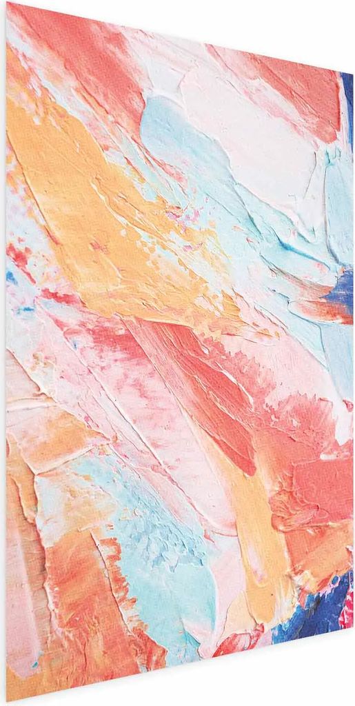 Posterpapier Poster - Colorful Harmony - dynamic color transitions in pastel tones 60x90 cm Muster a-B-10125-ao-a