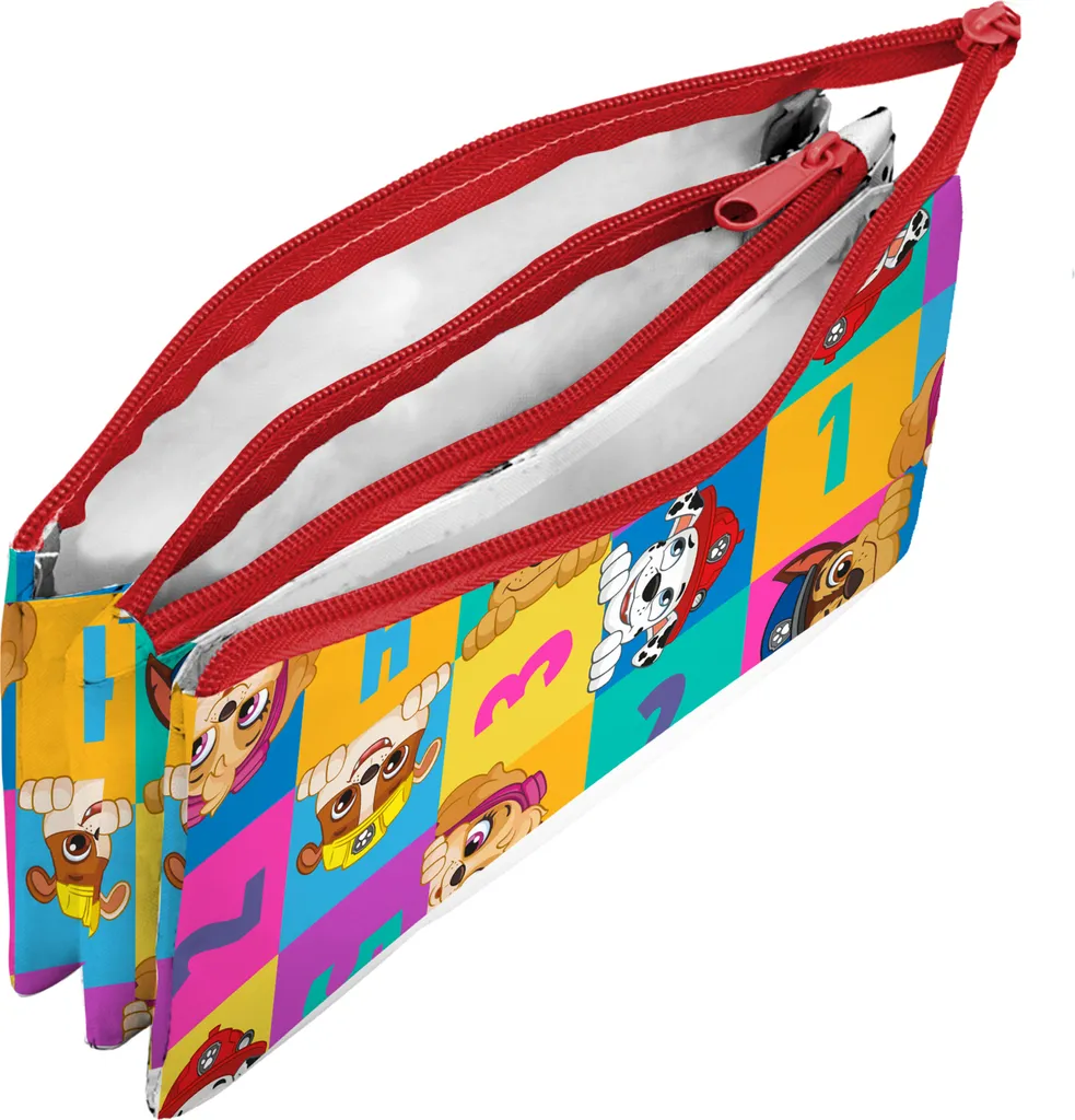 Trousse d'école Pat Patrouille haute capacité à 3 compartiments