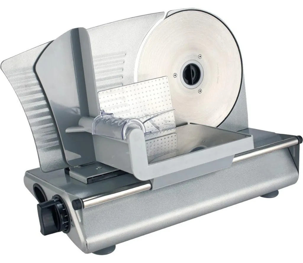 Trancheuse électrique familiale lame inox 220 mm avec réglage précis