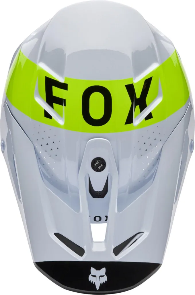 Casque Motocross Fox V3 Tine Blanc Taille S 55/56 pour Compétition MX - 4