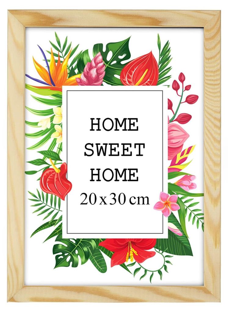 MG Design, prírodný rám na obrázky, 20 x 30 cm – vyrobený z Obrázok produktu 