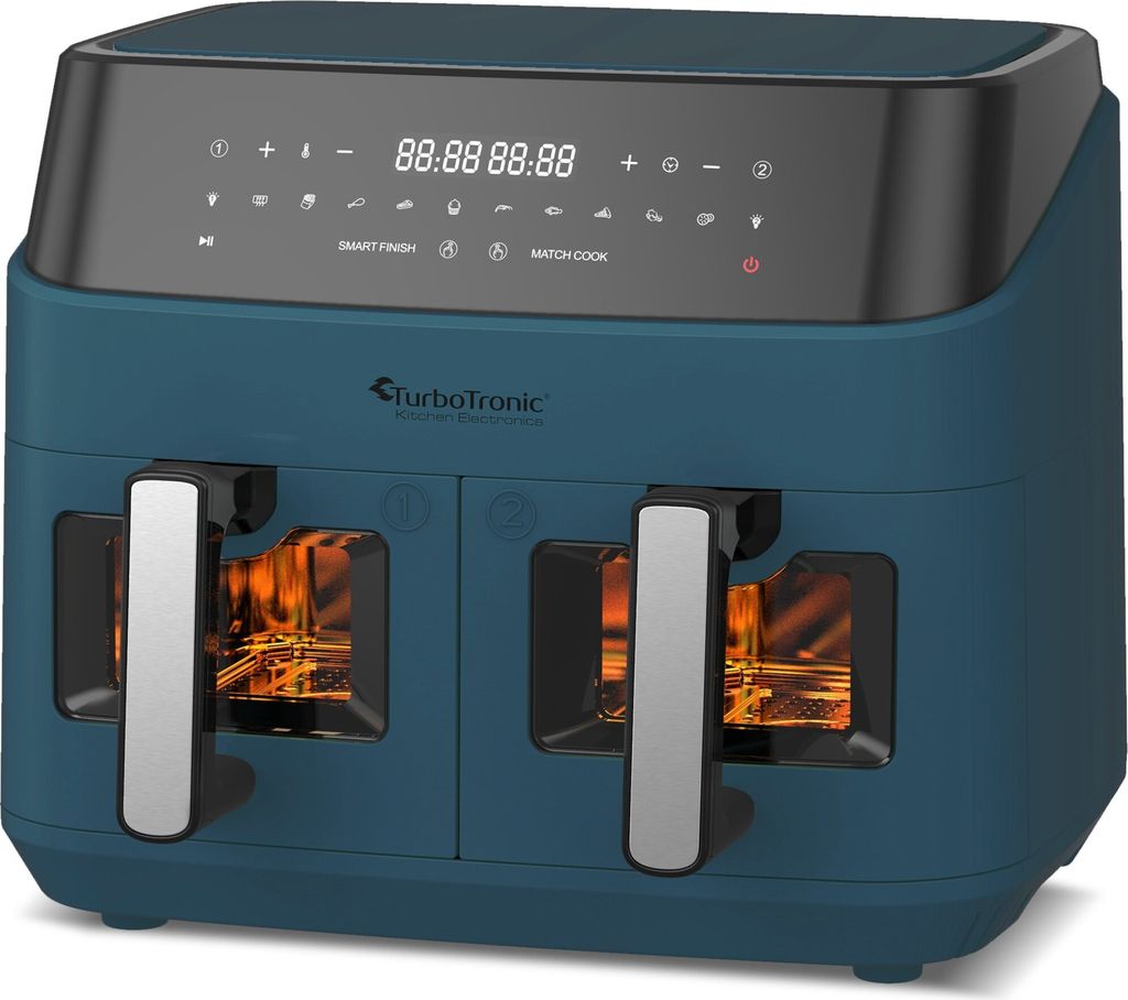 TurboTronic Heißluftfritteuse XXL doppel Airfryer 1600W / Produktbild 