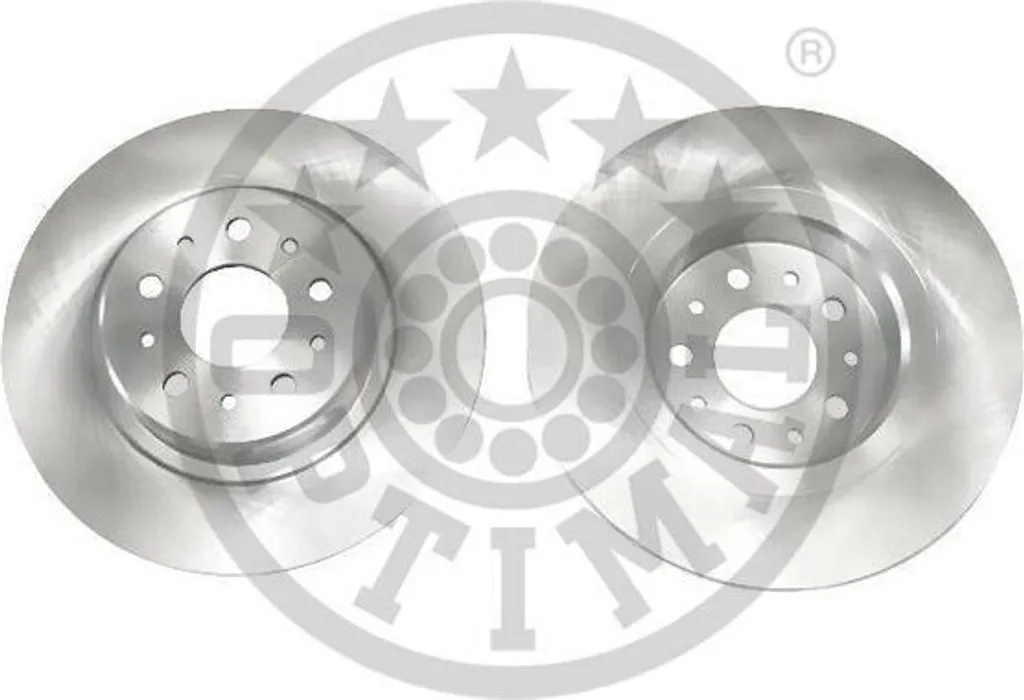 Jeu de Disques de Frein Arrière Pleins 7mm pour Alfa Romeo 147 et GT