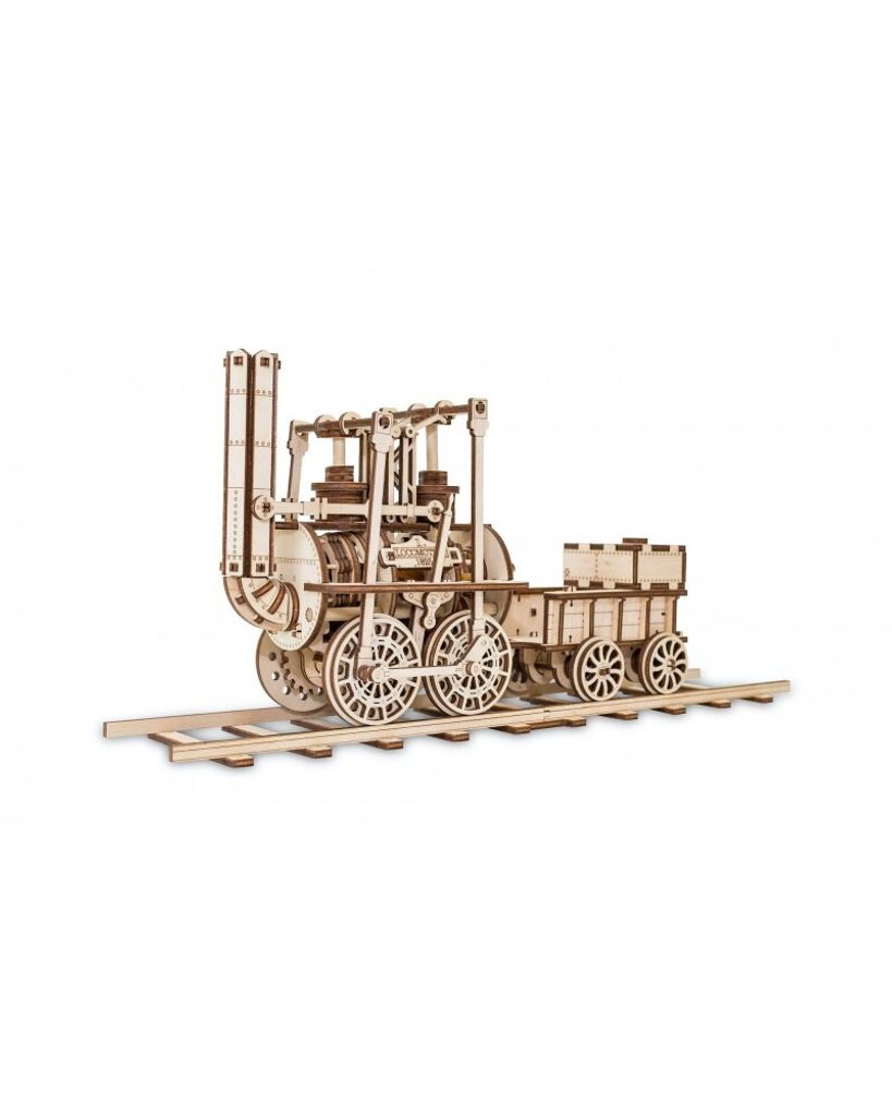 3D drevený model - Lokomotíva 40 cm Obrázok produktu 6