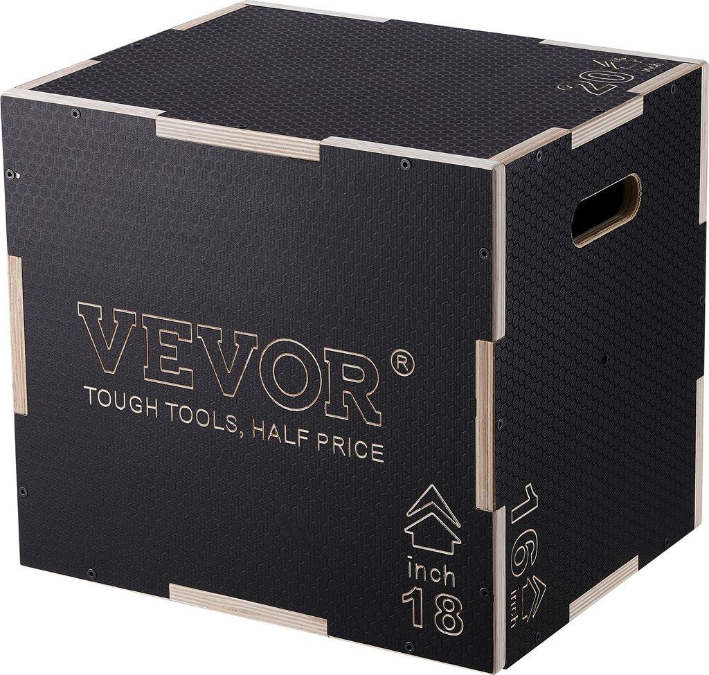 VEVOR 3-in-1 plyometric jump box 20/18/16 pollici, jump box Immagine del prodotto 