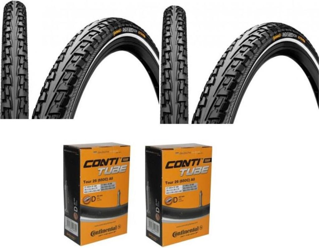 Continental Reifen Conti RideTour 26x1.75 + Schlauch ContiTour DV 40mm