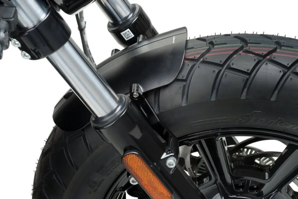 Aile Avant Courte en Aluminium Noir Puig pour Moto Indian Scout 9739N