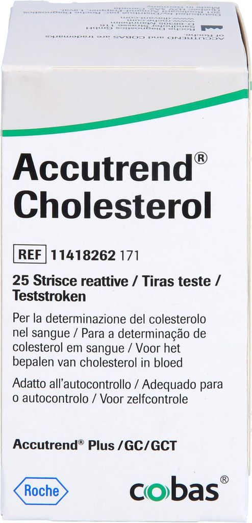 Strisce reattive per il colesterolo Accutrend, 25 strisce Immagine del prodotto 