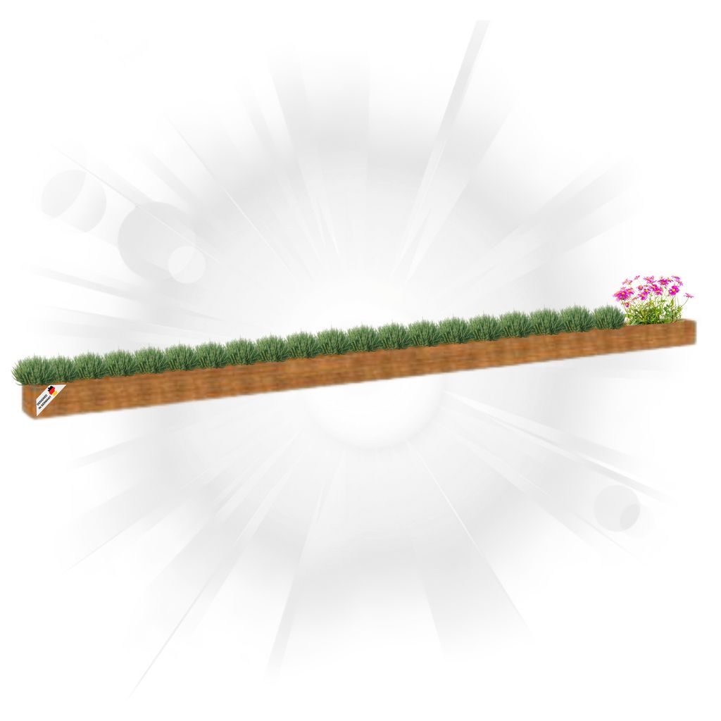 DELUKE Hochbeet aus Cortenstahl AKSEL | unten offen | Pflanzenbeet Metall Gartenbeet Blumenbeet Beet hoch Frühbeet für Garten Gemüsebeet, 960x...