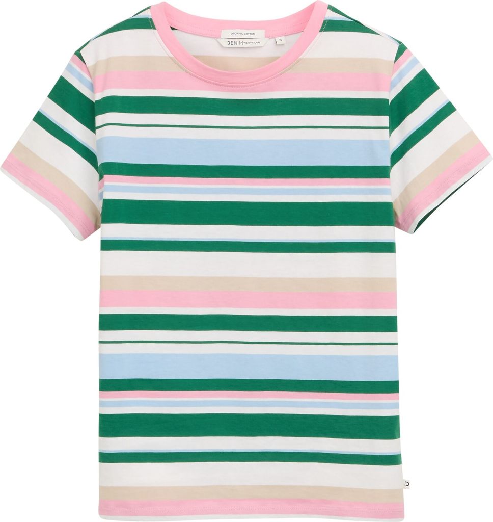 Tom Tailor Modern Stripe Kurzarm-t-shirt L Frau L