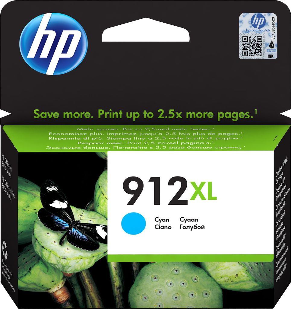 Tinte HP 912XL / 3YL81AE Cyan Image du produit 