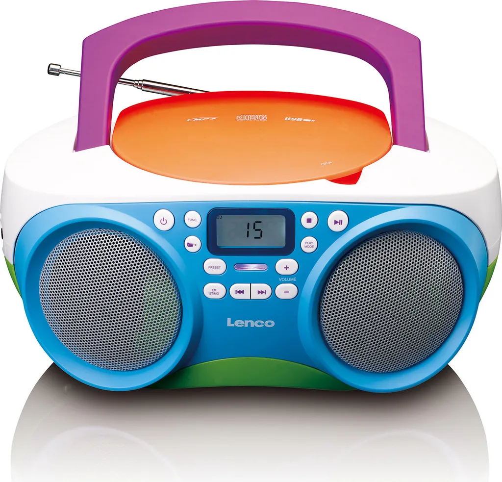 Poste Radio CD MP3 Simple Lenco SCD-41 - Lecteur USB pour Senior et Enfant