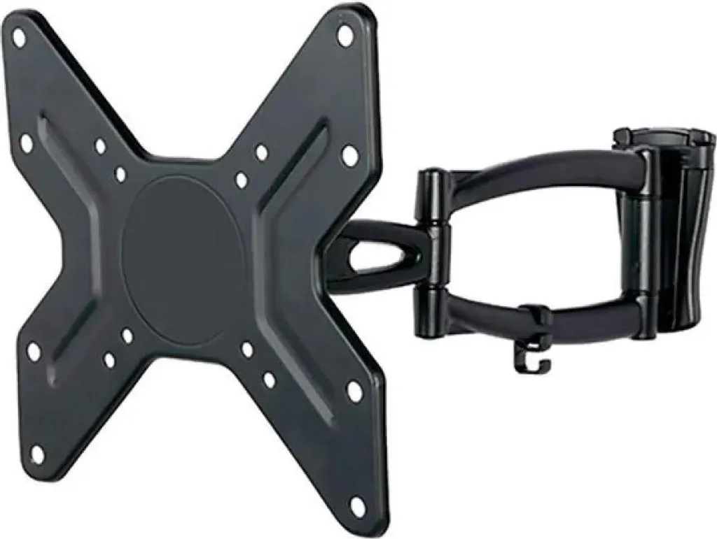 Support TV avec Double Bras Articulé 330mm et Niveau à Bulle Intégré