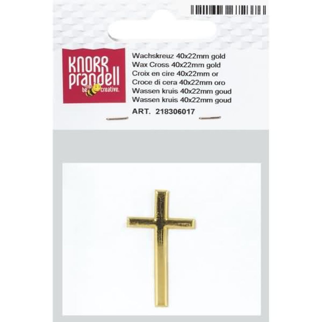 KNORR PRANDELL 218306017 Wachskreuz 40 x 22 mm goldfarben