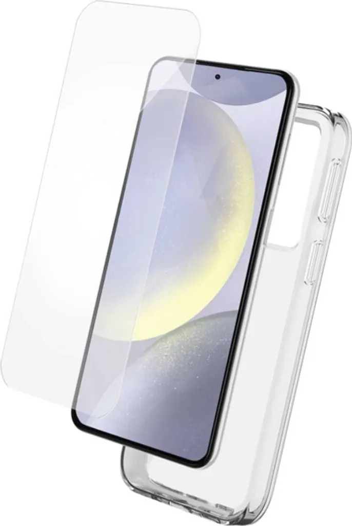 BigBen Connected, pacchetto di protezione per Samsung Galaxy S25 Plus 2-in-1 flessibile, trasparente
